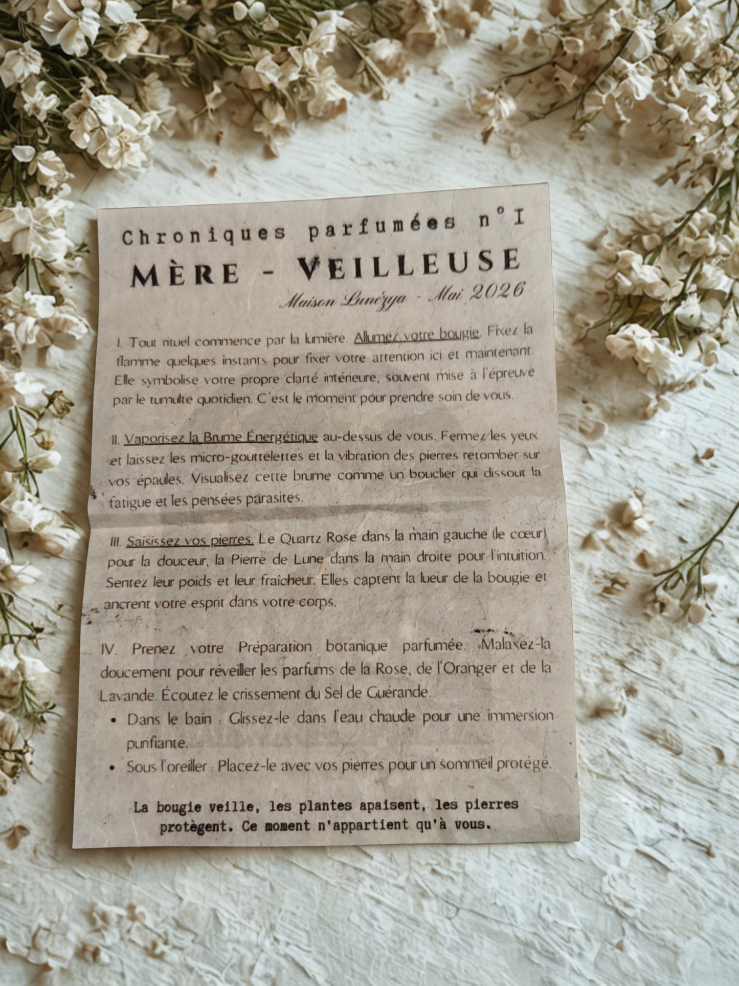 Les chroniques parfumées n°1 : Mère - Veilleuse ( Mai 2026 )