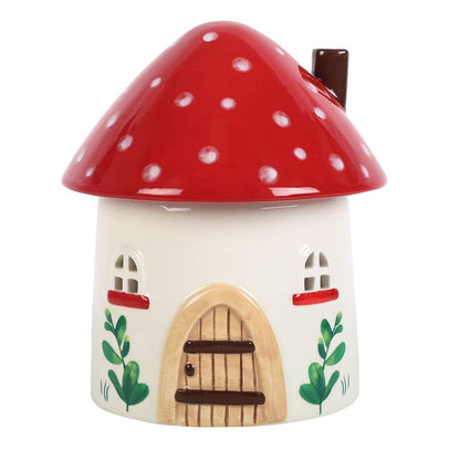 Brûle parfum en forme de maison champignon